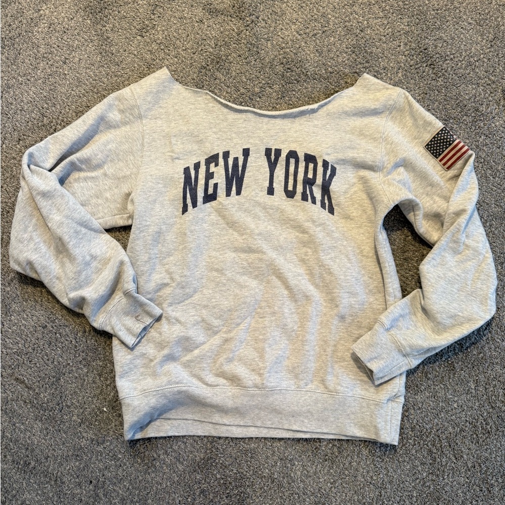 Brandy Melville Off The Shoulder Crewneck